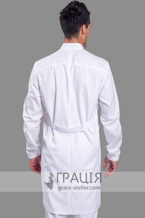 Медицинский халат мужской Национальный с вышивкой, 42