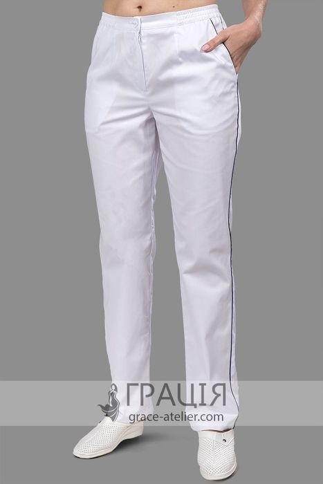 Белый хирургический костюм Спортивный, белый (007), 38