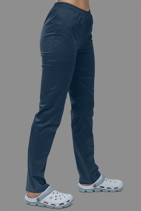 Стрейчевый хирургический костюм Папайя, тёмно-синий (303), 38